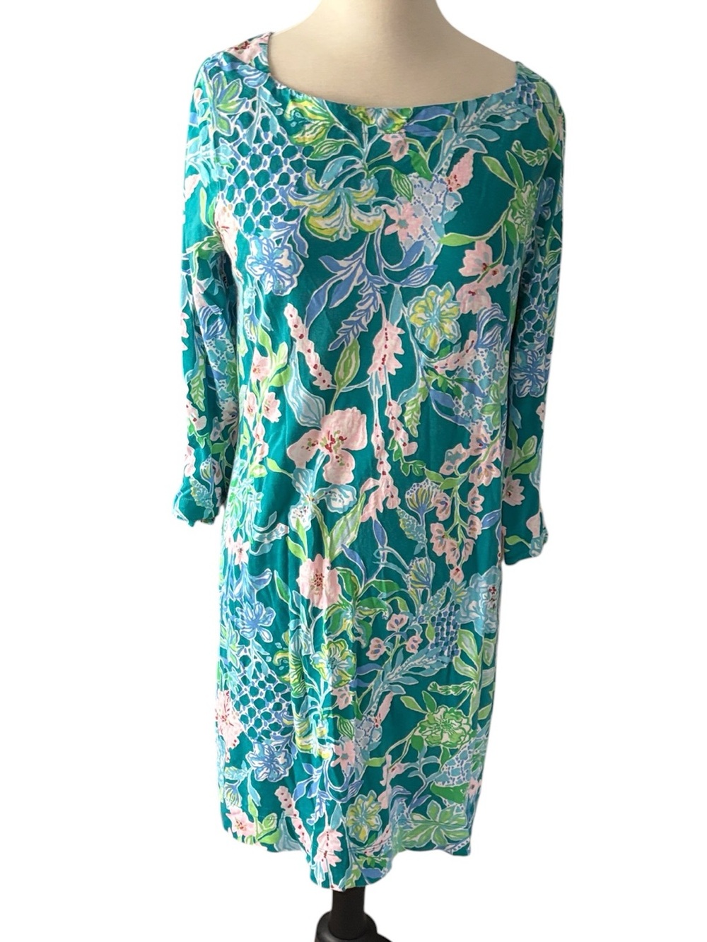 Lilly Pulitzer Lidia Boatneck Dress size Large - Picture 2 of 11